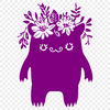 Monster Printable Image In SVG, PNG, PDF And DXF File Formats