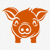 Unique Pig Vector Image - Free PNG