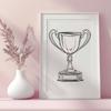 Artistic Trophy Digital Art - Free DXF