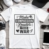 Anti-war quote graphic vector art featuring inspirational messages against war.