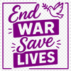 Collection of anti war quotes in a vector format.