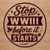 A collection of inspirational anti-war quotes and phrases in a clean, modern design.