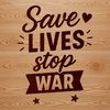 Anti-war quotes designed as a vector graphic for easy cutting or laser engraving.