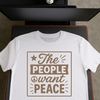 A collection of inspirational quotes about peace and anti-war movements.