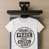 A collection of inspirational quotes promoting peace and anti-war sentiments in a simple, easy-to-read format.