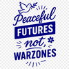 Anti-war quotes in a simple vector font for personal and commercial use.