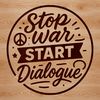 Anti-war quotes and phrases in a clean, modern vector design suitable for various uses.
