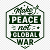 Anti War Quotes SVG file featuring inspirational phrases promoting peace and nonviolence.