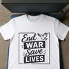 Anti war quotes in a clean, vector format
