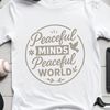 A collection of inspirational anti-war quotes in a modern vector format.