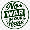 Anti war quotes in a clean vector font