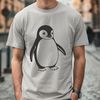 Cute Penguin Vector Graphic A vector illustration of a penguin, designed as an SVG file for digital use.