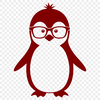 Vector Penguin Design in Black and White An illustration of a penguin in black and white vector format.