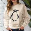 Free Bird Graphic SVG Design A penguin depicted as a vector graphic illustration.