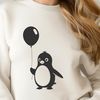 Adorable Penguin Clip Art Design A penguin standing on land, represented as a vector graphic.