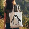A digital illustration of a penguin, created in vector format.