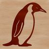 A group of penguins in a row, depicted as a vector illustration, suitable for digital design and printing.