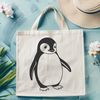 Penguin Clip Art for Digital Use A stylized illustration of a penguin, suitable for digital design projects.