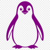 Beautiful Penguin SVG Image A simplified illustration of a penguin in its natural habitat.