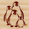 Beautiful Penguin Line Art A simple line art illustration of a penguin in vector format.