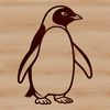 Free Penguin Clipart A detailed illustration of a penguin in its natural habitat.