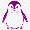 An illustration of a penguin standing on the ice.