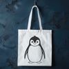 Cute Antarctic Bird SVG Graphic An SVG graphic representation of a bird species commonly found in the Antarctic region.