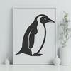 Penguin Illustration In SVG, PNG, PDF And DXF Formats