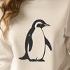 Penguin Vector Illustration In SVG, PNG, PDF And DXF File Formats