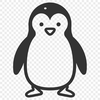 Artistic Penguin SVG, PNG, PDF And DXF Files