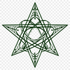 Artistic Pentagram In SVG - Free Download