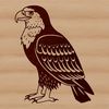 An illustration of a wild animal, specifically a majestic eagle in flight, depicted as a vector graphic.
