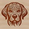 Labrador Dog Breed Illustration in Vector Format Labrador Retriever dog breed profile illustration in vector format