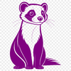 A ferret standing on its hind legs, vector illustration suitable for commercial or personal use.