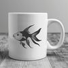 Colorful Goldfish Silhouette A detailed vector graphic of a goldfish in various poses.