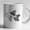Stylized Goldfish Illustration A stylized illustration of a goldfish, created as a digital vector graphic.