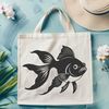 Goldfish Clip Art Vector Image A digital illustration of a goldfish, suitable for various design projects and personal or commercial use.