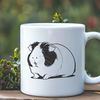 Cute Guinea Pig Clip Art for Creative Projects A high-quality SVG image of a cute guinea pig, ideal for graphic projects.