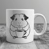 Friendly SVG Guinea Pig Design A cute illustration of a guinea pig in a friendly pose.