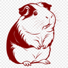 Cute Guinea Pig Vector Illustrative representation of a Guinea Pig, a popular household pet, rendered as vector art.