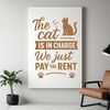 Whimsical Feline Quote Illustration Cat quote illustration with playful typography in vector format for personal or commercial use.
