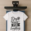 Cute Pet Quote Illustration A cartoon illustration featuring a quote about pets, ideal for crafting or design projects.