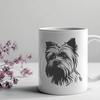 Beautiful Yorkshire Terrier - Sublimation PNG