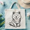 Shiba Inu Digital Artwork In PNG File Format For Free Download