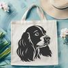 Cocker Spaniel Digital Drawing In SVG, PNG, PDF And DXF File Formats