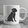 Artistic Sitting Labrador Retriever - SVG Digital File