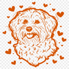 Creative Havanese Vector Drawing