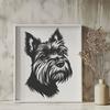 Stunning Yorkshire Terrier In SVG Free Commercial Use Download