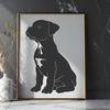 Cute Sitting Dog - SVG Digital File