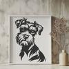 Stunning Miniature Schnauzer In PDF & PNG